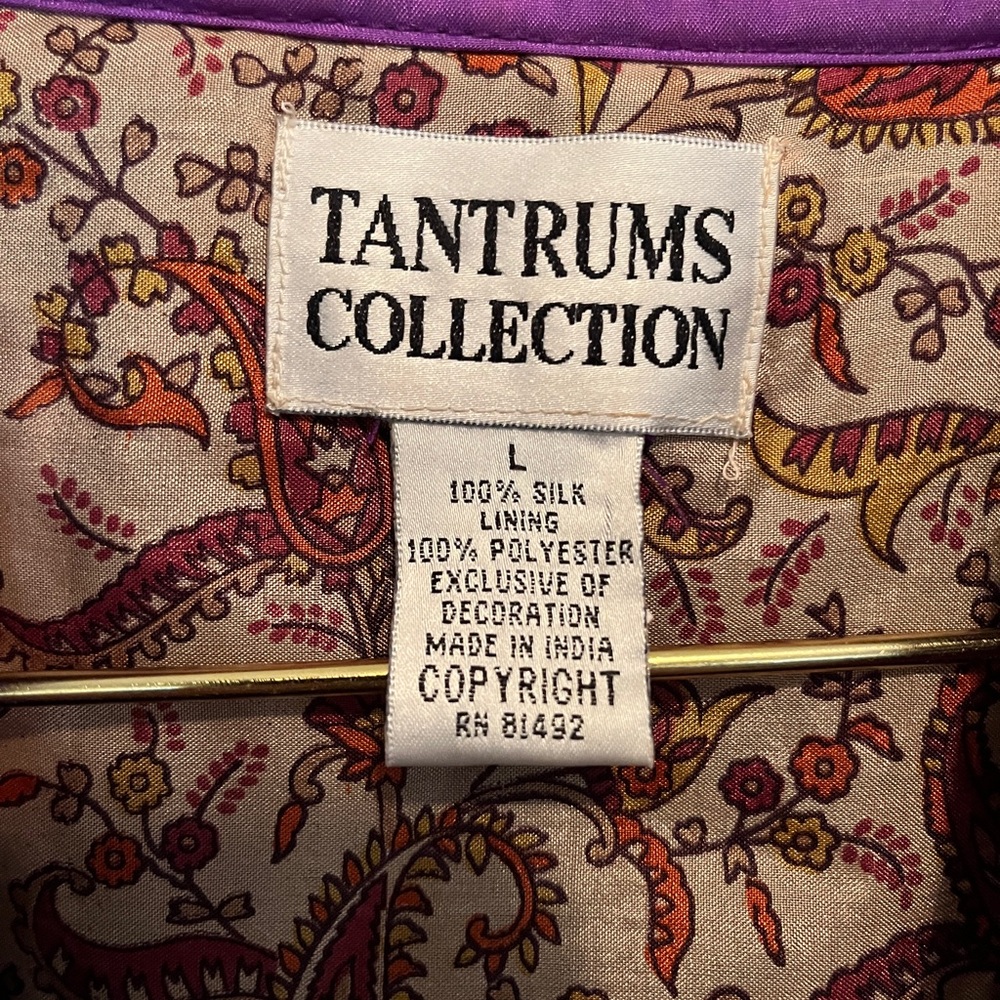 Women's size large Tantrums Collection Patchwork Blazer Jacket - Picture 3 of 3